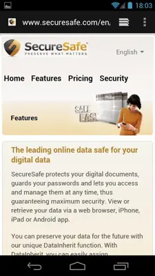 SecureSafe android App screenshot 0